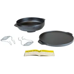 Multifunctional roasting pan cast iron 6.4l D=32cm black