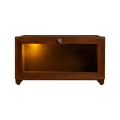 Хлебница «Донна Анна» берёза,пластик ,H=20,L=38,B=25,5см тем.корич.