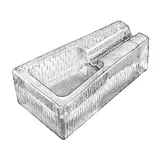 Пепельница для сигар «Сигара» стекло ,H=52,L=183,B=112мм прозр.