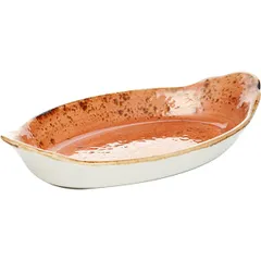 Oval baking dish “Kraft Terracotta”  porcelain ,H=45,L=245,B=135mm terracotta