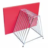 Подставка для досок (10 отдел.) сталь ,H=35,L=30,B=35см металлич.