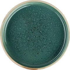 Plate “Erboso Reativo”  porcelain  200 ml  D=175, H=30mm  turquoise, beige.