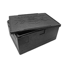 Термоконтейнер «Про» до 80 кг полипроп. 109л ,H=39,L=80,B=60см черный