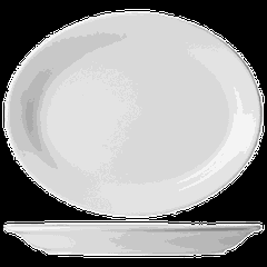 Dish “Acapulco” oval  porcelain ,H=4,L=36,B=28cm white