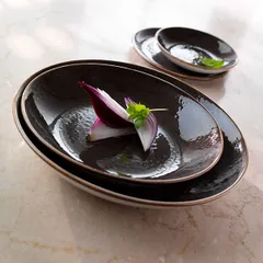 Салатник «Крафт» фарфор 1л D=255,H=35мм серый, изображение 2