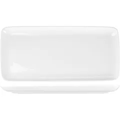 Rectangular dish  porcelain ,H=25,L=352,B=165mm white