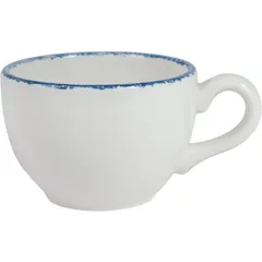 Coffee cup “Blue Dapple”  porcelain  85 ml  D=65, H=50, L=85 mm  white, blue