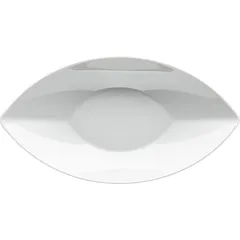 Блюдо «Акцент» овальное фарфор ,L=30,B=16см белый