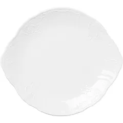 Plate “Bernadotte” for cake  porcelain  D=27cm  white