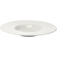 Тарелка для пасты «Это» с широким бортом фарфор 200мл D=270,H=35мм белый, изображение 2