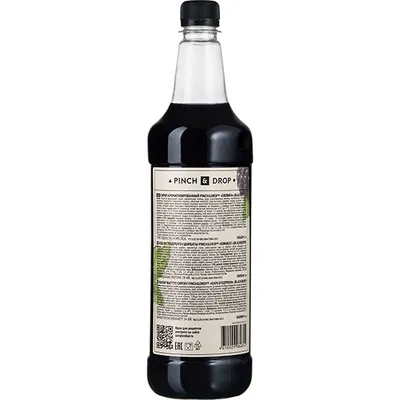 Сироп «Ежевика» Pinch&Drop пластик 1л D=81,H=301мм, Состояние товара: Новый, Вкус: Ежевика, Материал: Пластик, Объем по данным поставщика (мл): 1000, изображение 2