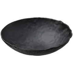 Salad bowl “Crater” glass 250ml D=17cm black