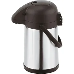 Thermos for coffee and tea  steel, stainless  1.9 l , H=30.2, L=21, B=14.4 cm  silver, black