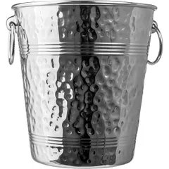 Champagne bucket “Prootel”  stainless steel  4 l  D=20/14, H=21, B=21.5 cm  metal.