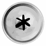 Насадка кондитерская «Звезда» сталь нерж. D=22/10,H=30мм металлич.