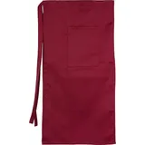 Apron with pocket and slit polyester,cotton ,L=86,B=88cm burgundy
