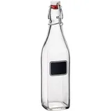 Бутылка с крышкой «Лавана» стекло 0,52л D=66,H=253мм прозр.,черный, Объем по данным поставщика (мл): 520