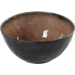 Salad bowl “Pure” ceramics 1.75l D=200,H=95mm brown.