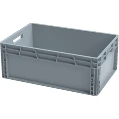 Food box with handles with reinforced bottom  polyprop.  52.8 l , H=23, L=60, B=40 cm  light gray.