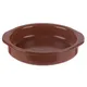 Блюдо для запекания керамика 350мл D=155,H=35мм коричнев.