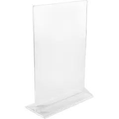 Подставка наст. д/меню А4 прозр.основан. пластик ,H=310,L=215,B=95мм прозр.