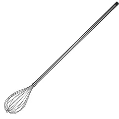 Whisk long handle stainless steel ,L=120,B=14cm metal.