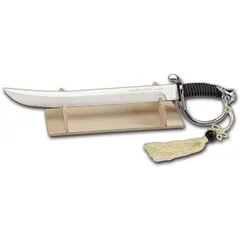 Сабля для шампанского сталь нерж. ,L=40,B=5см серебрист.,коричнев.