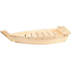 Sushi dish “Ship” pine ,H=21,L=102,B=37cm st. tree