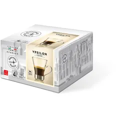 Чашка кофейная «Эпсилон» стекло 110мл D=67,H=80мм прозр., изображение 4