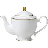 Чайник заварочный «Беништ Голд» кост.фарф. 0,8л ,H=16,6см белый,золотой