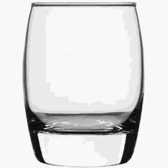 Old fashion "Pleasure" glass 350ml D=70,H=105mm clear.