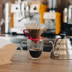 Воронка (пуровер) стекло,пластик D=10см, изображение 3