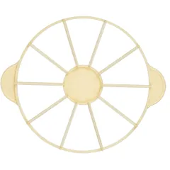 Делитель для торта на 10 кусков полипроп. D=265,H=25,L=325,B=265мм желт.