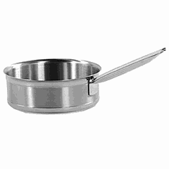 Sauté pan without lid  stainless steel  8 l  D=32, H=10.5 cm  metal.