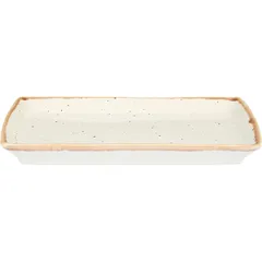 Блюдо «Пунто Бьянка» прямоугольное фарфор ,H=20,L=205,B=120мм белый,черный, изображение 2