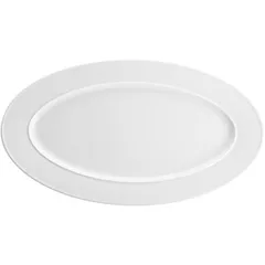 Dish "Excellence" oval  porcelain ,H=19,L=340,B=190mm white