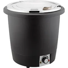 Мармит-супница электрический 50Гц пластик,сталь нерж. 10л D=30,H=32,L=33,4,B=32,8см 450вт черный