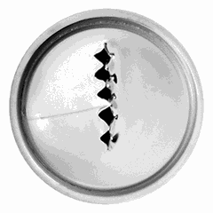Насадка кондитерская «Рифленая лента» сталь нерж. D=22,H=30мм металлич.