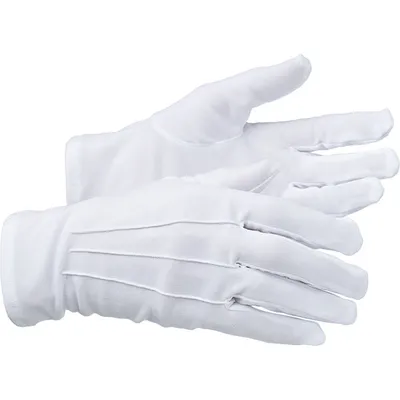 Перчатки размер (S/M) для официантов (пара) хлопок белый, изображение 3