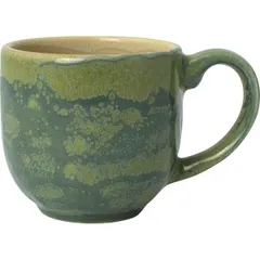 Coffee cup “Aurora Revolution Jade”  porcelain  110 ml  beige, green.