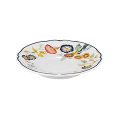 Блюдце «Флорентиус» для чашки LFLO032BL151010 фарфор D=12,H=2см белый,синий