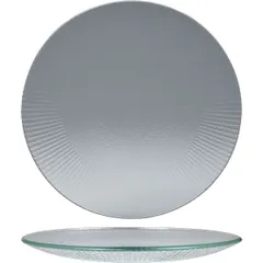 Тарелка «Виллоу» мелкая стекло D=28см прозр.