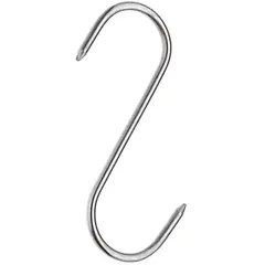 Meat hook D=0.4cm  stainless steel  L=10cm  metal.