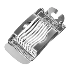 Egg cutter stainless steel ,H=2,L=15,B=13cm metal.