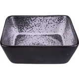 Salad bowl “Milky Way” square  porcelain  0.6 l , L=15, B=15 cm  black, white