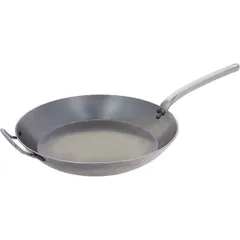 Frying pan white steel D=28cm