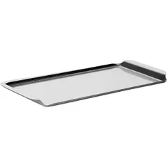 Rectangular tray  stainless steel , L=36.5, B=18cm  silver.