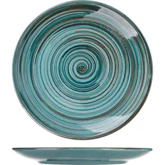 Тарелка  мелкая «Скандинавия» керамика D=22,H=2см голуб.