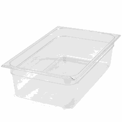 Gastronorm container (1/1)  polycarbonate , H=15, L=53, B=32.5 cm  transparent.