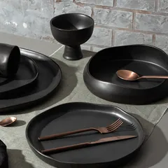 Вилка столовая «Саппоро бэйсик» сталь нерж. ,L=19см роз. золото,матовый, изображение 3